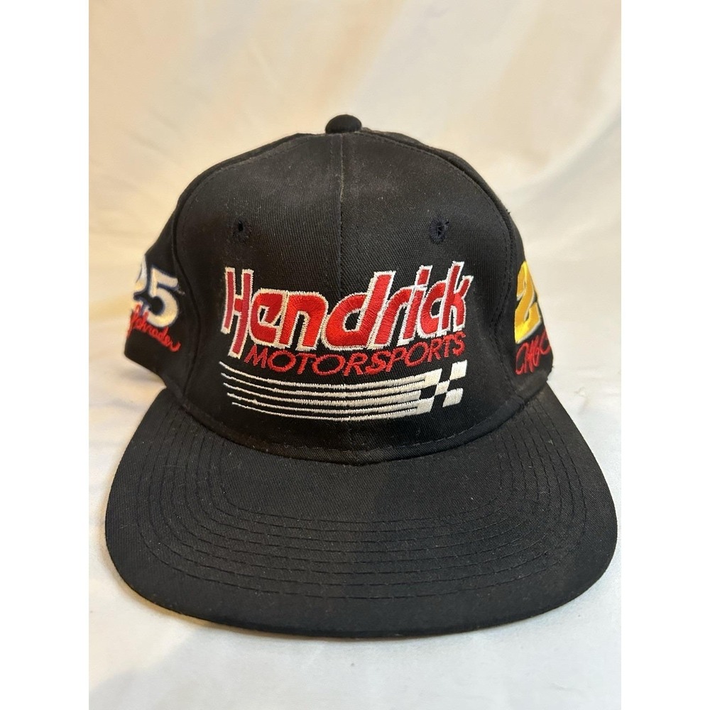 VTG Hendrick Motorsports Nascar Hat Cap Labonte Gordon Schrader Black Snapback